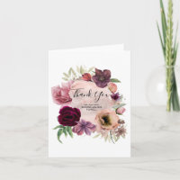 Staubige Blumen Rose und Burgunder danken Ihnen