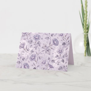 Staubige Lavendel-Prächtige Trichterwinden Blumen  Karte