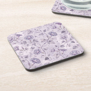 Staubige Lavendel-Prächtige Trichterwinden Elegant Getränkeuntersetzer