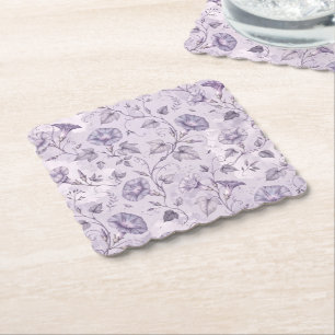 Staubige Lavendel-Prächtige Trichterwinden Elegant Untersetzer