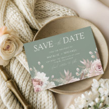 Staubige Rose, Blush & Sage Boho Blumenhochzeit