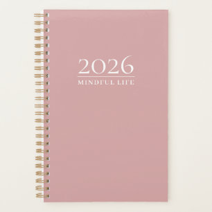 Staubige Rose Minimal Planer Benutzerdefiniertes