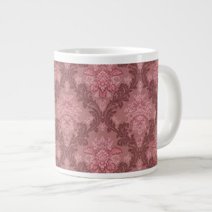 Staubige Rose Sanftes Pink Burgund Elegantes Damas Jumbo-Tasse