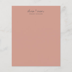 Staubige Rose Script Minimalistische Geschäftskorr