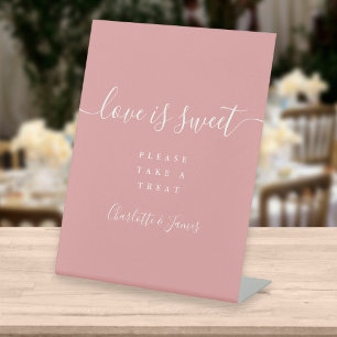 Staubige Rose Signatur Schrift Liebe ist süße Guns Sockelschild