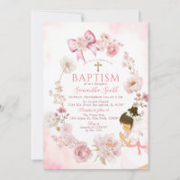 Staubige Rose Träumerisches Florales Rahmenkreuz T