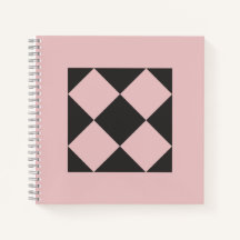 Staubige Rose- und Holzkohleschwarze geometrische