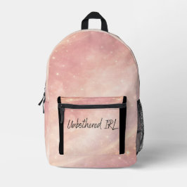 Staubige Rose und Mondmilch AI-Kunst Bedruckter Rucksack