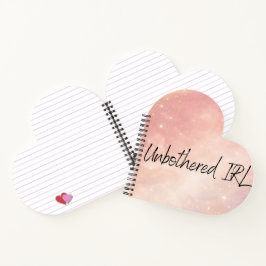 Staubige Rose und Mondmilch AI-Kunst Notizbuch