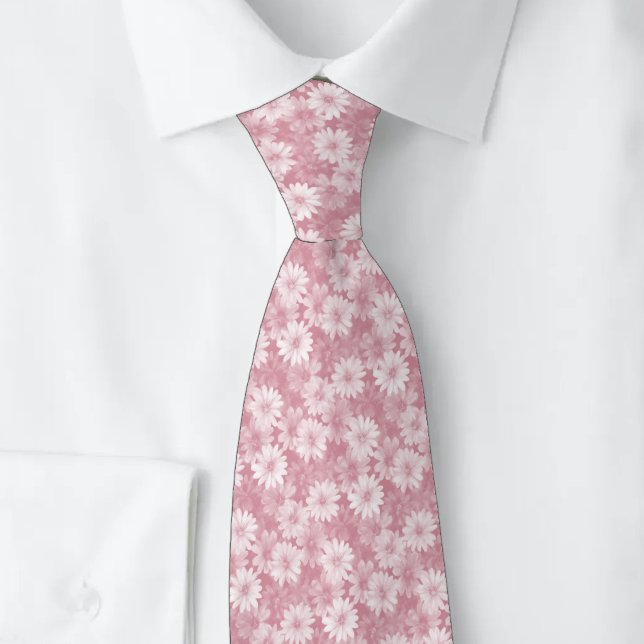 Staubige Rosen Gänseblümchen Krawatte (Von Creator hochgeladen)
