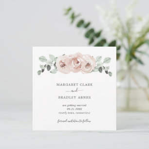 Staubige Rosen-Wasserfarben-Blumen Elegante Hochze