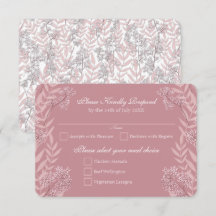 Staubige Rosenrote Hochzeit Vintage Botanisch
