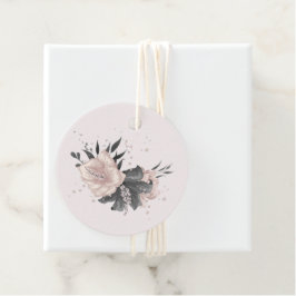 staubige tropische Blume in Rosa Geschenkanhänger