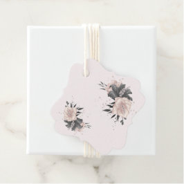 staubige tropische Blume in Rosa Geschenkanhänger