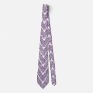Staubiges Flieder Chevron-Muster Krawatte