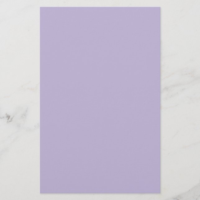 Staubiges Lavendel Einheitsfarbe Briefpapier (Vorderseite)