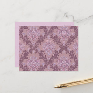 Staubiges Lavendel-Rosa-Mauve-Flieder-Elegantes Da Postkarte