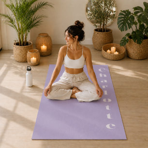 Staubiges Lavendel Wohlbefinden minimalist persona Yogamatte