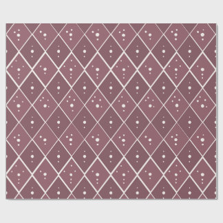 Staubiges Mauve-Diamant Modern Skandinavisch Geschenkpapier