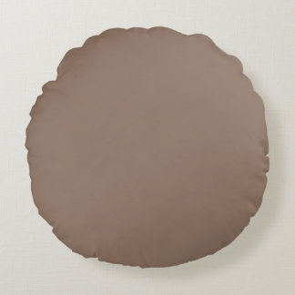 Staubiges Mauve-Einfarbiges Dekorativ Rundes Kissen