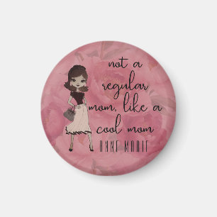 Staubiges Rosa-Blumen-Muttertags-Cute ‘Cool Mom’  Magnet