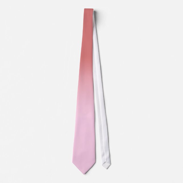 Staubiges Rosa erröten rosa einfache Ombre Krawatte (Vorderseite)