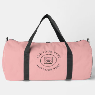 Staubiges rosa Firmenlogo Geschäftsbranding-Design Duffle Bag