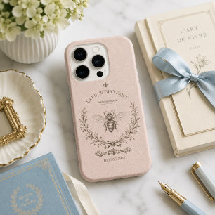 Staubiges Rosé Honig Biene Antik Französisch Landh iPhone 15 Pro Hülle