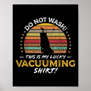 Staubpartikel Teppichvakuum Zitat Retro-80er Poster