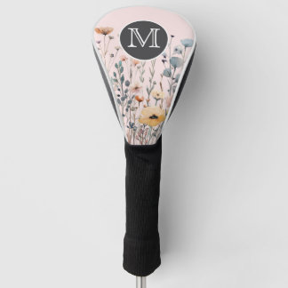 Staubrosa Aquarell-Wildblume Golf-Schlagholzabdeck Golf Headcover