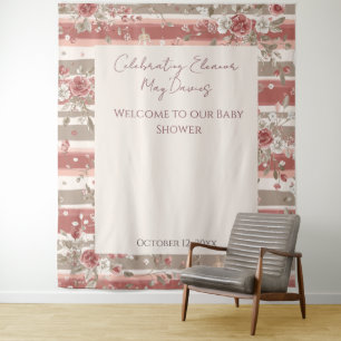 Staubrosa Babygirl-Shower-Rückwand Wandteppich