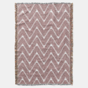 Staubrosa Chevron-Muster Decke