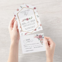 Staubrosa Florale Hochzeit