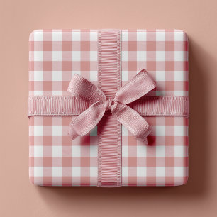 Staubrosa Rustikal Gingham Geschenkpapier