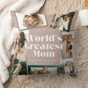 Staubrosa Weltbeste Mama 7-Foto-Collage Kissen