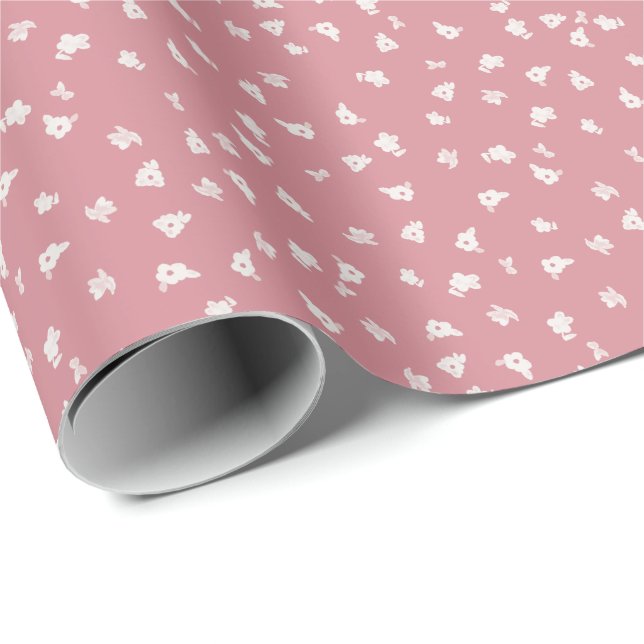 Staubrosen-Blumenverpackungspapier Geschenkpapier (Rolleneckpunkt)