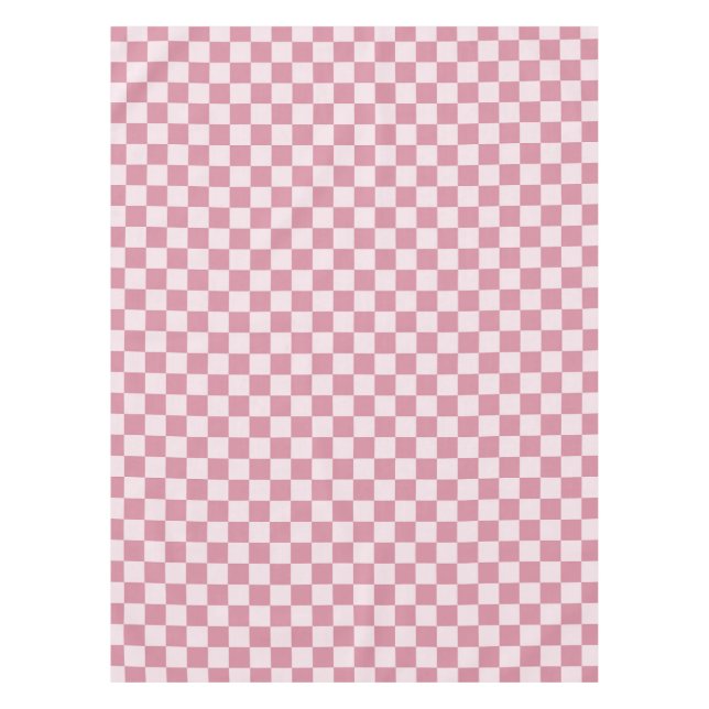 Staubrosen-Schachbrettmuster Tischdecke (Vorderseite)