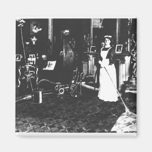 Staubsauger bei der Arbeit Magnet