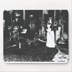 Staubsauger bei der Arbeit Mousepad