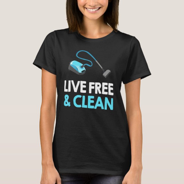 Staubsauger für Frauen Housekeeper Housekeeping T-Shirt (Vorderseite)