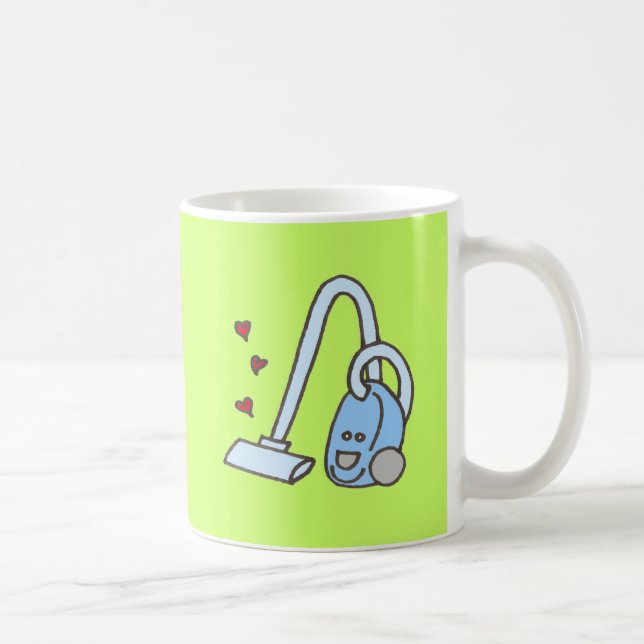 Staubsauger mit Herz Kaffeetasse (Rechts)