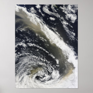 Staubsturm, der über dem Tasman Meer durchbrennt Poster