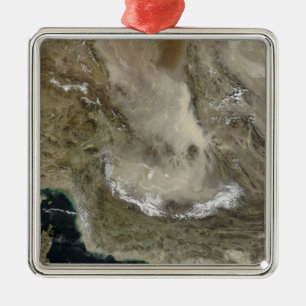 Staubsturm im Iran Ornament Aus Metall