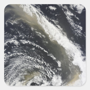 Staubsturm über dem Tasmansee Quadratischer Aufkleber