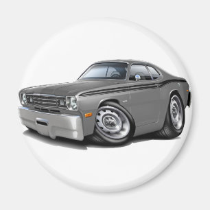 Staubtuch-Grau-Schwarzes Auto 1970-74 Magnet