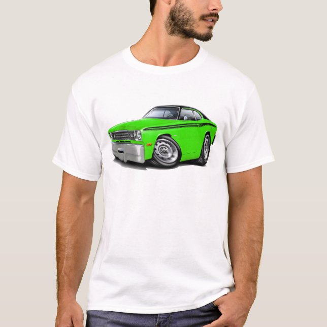 Staubtuch-Limon-Schwarzes Spitzenauto 1970-74 T-Shirt (Vorderseite)