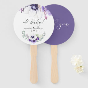 Staubviolette Blumeneinweihung für Babys Fächer