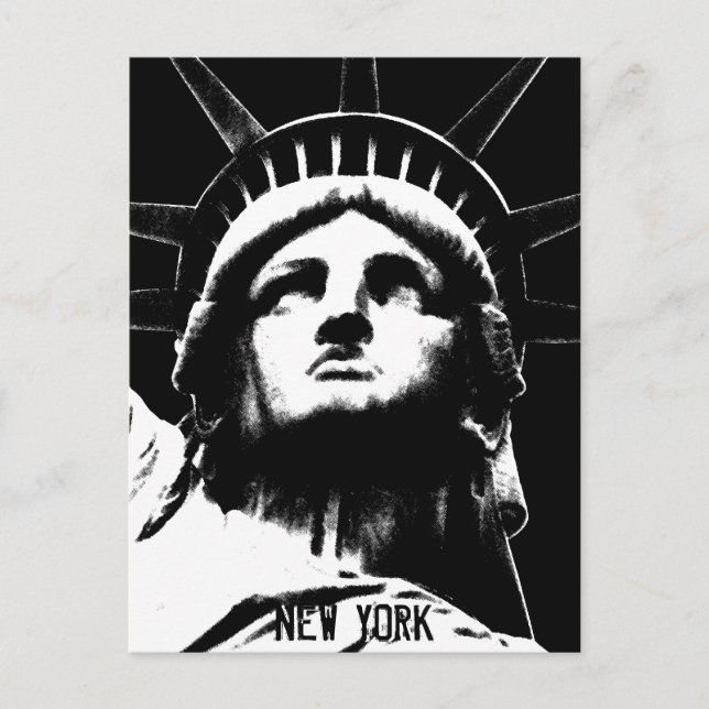 Staue von Liberty Postcard Custom New York Postcar Postkarte (Vorderseite)