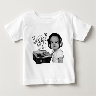 "Stauen Sie es" Baby DJ-Drehbeschleunigungen auf T-shirt