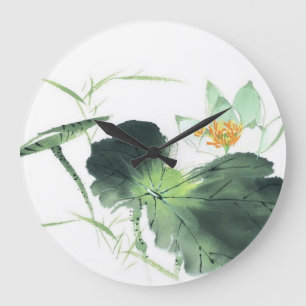 STAUEN Sie LOTUS-FRIEDEN L Große Wanduhr